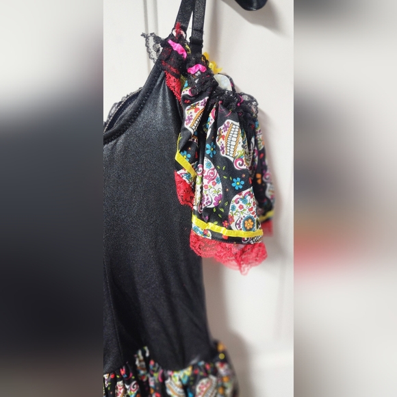 Party King Shaper Costumes Day of the Dead Dress Sz Women S Pre-Owned Muertos - Picture 6 of 7